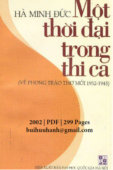 Một Thời Đại Trong Thi Ca (NXB Đại Học Quốc Gia 2002) - Hà Minh Đức, 299  Trang | Sách Việt Nam